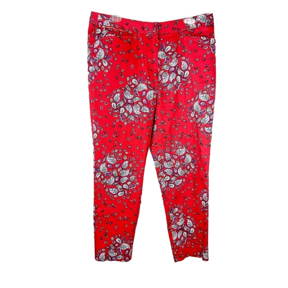 Jones New York Pants - Jones New York stretch paisley ankle pants